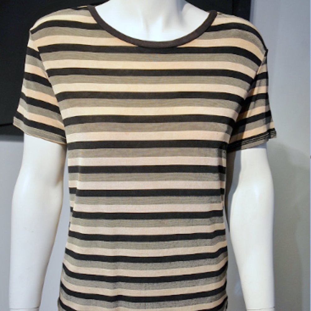 Vintage Mixie Stripe Liquid Jersey Tee